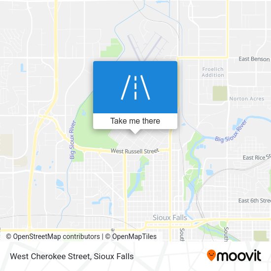 West Cherokee Street map