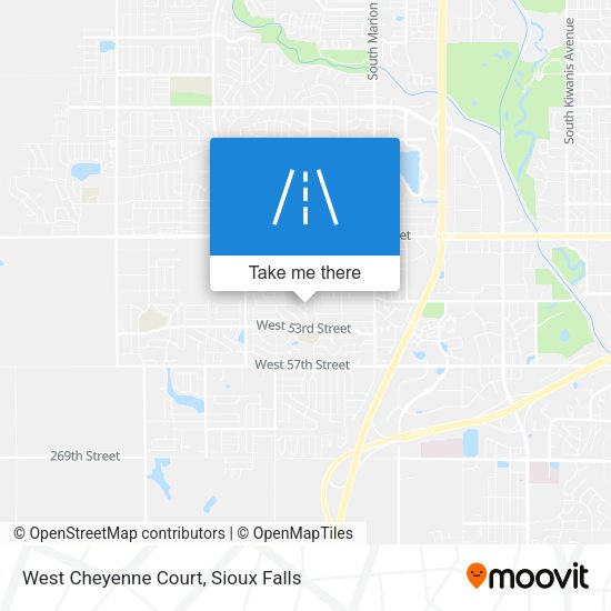 West Cheyenne Court map