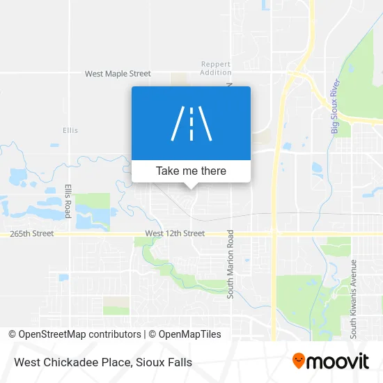 West Chickadee Place map