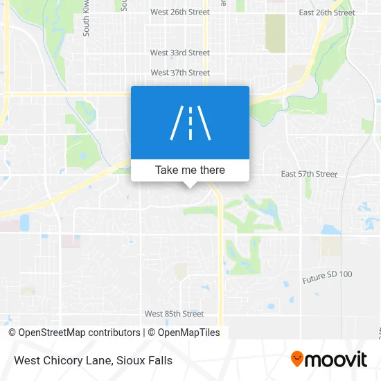 West Chicory Lane map