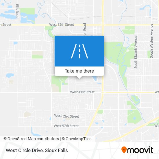 West Circle Drive map