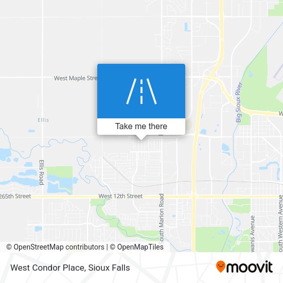 West Condor Place map