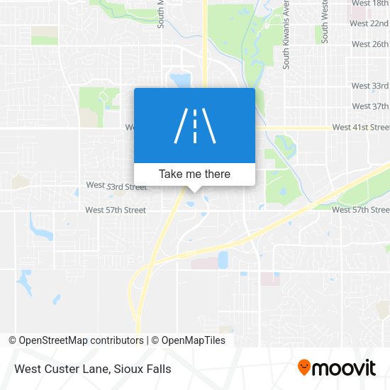Mapa de West Custer Lane
