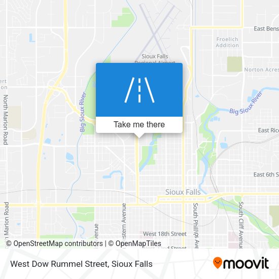 West Dow Rummel Street map