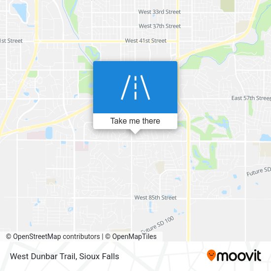 West Dunbar Trail map