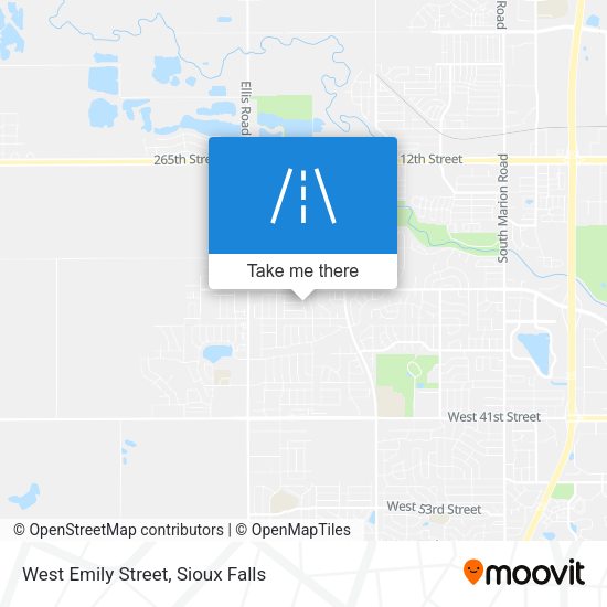 West Emily Street map