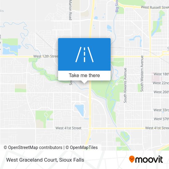 West Graceland Court map