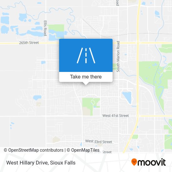 West Hillary Drive map