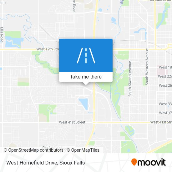West Homefield Drive map