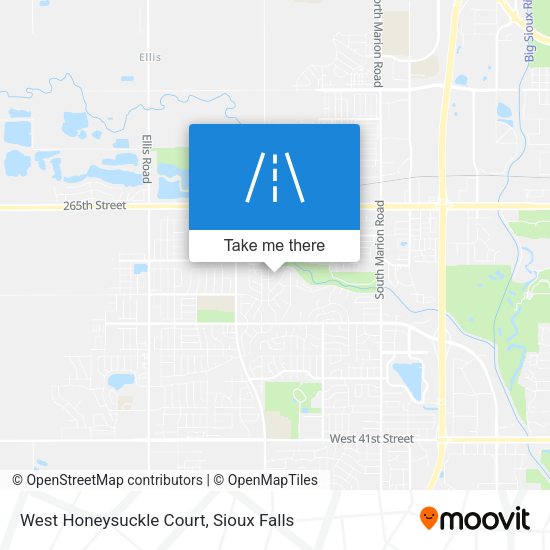 Mapa de West Honeysuckle Court
