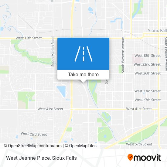 Mapa de West Jeanne Place