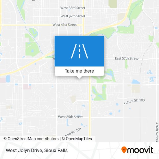 West Jolyn Drive map