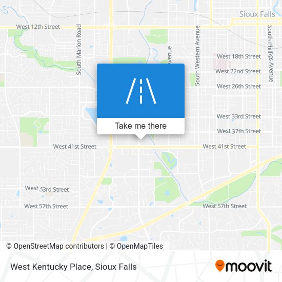 Mapa de West Kentucky Place