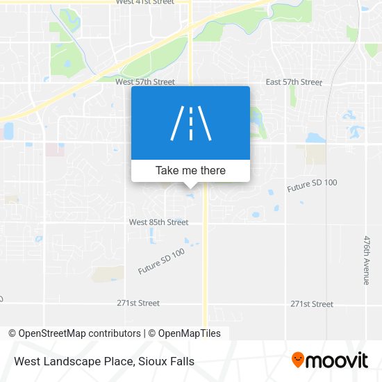 West Landscape Place map