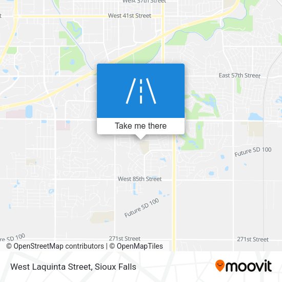 West Laquinta Street map
