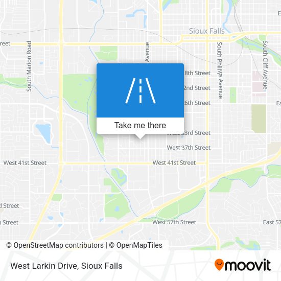 West Larkin Drive map