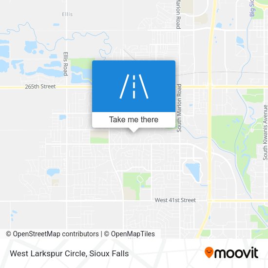 West Larkspur Circle map