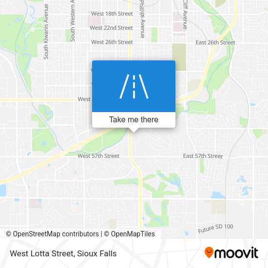 West Lotta Street map