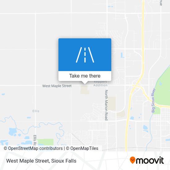 West Maple Street map