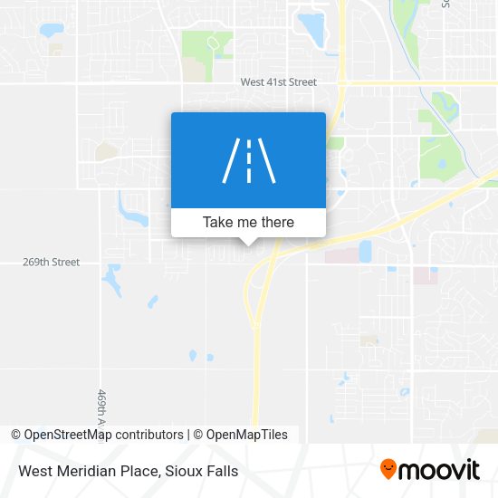 Mapa de West Meridian Place