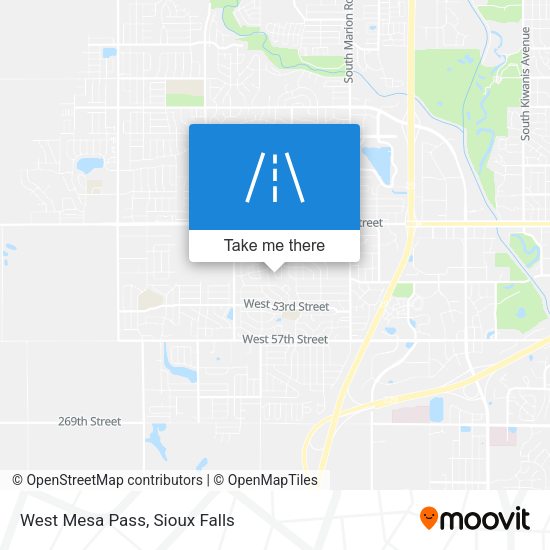 Mapa de West Mesa Pass