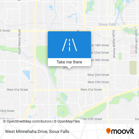 West Minnehaha Drive map