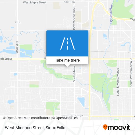 West Missouri Street map
