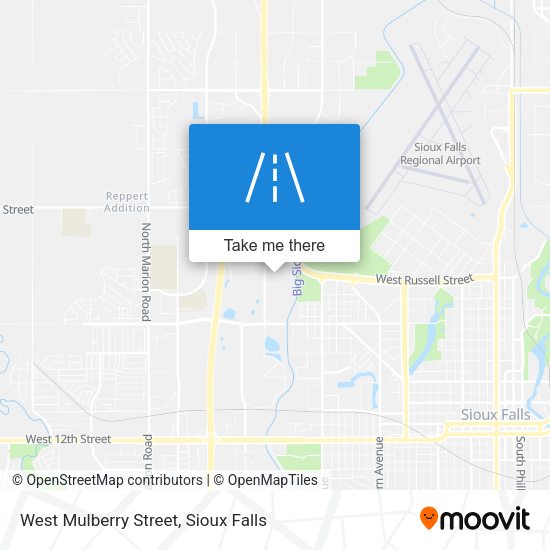 West Mulberry Street map