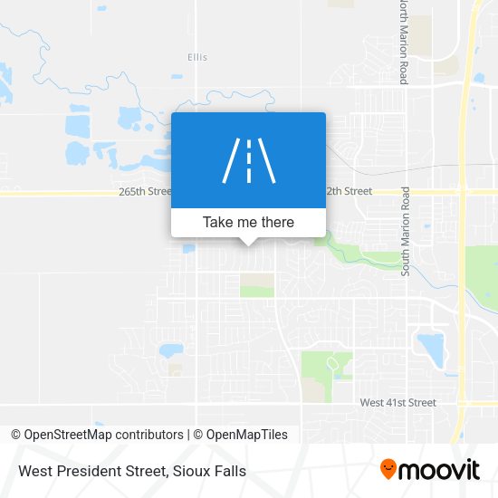 West President Street map