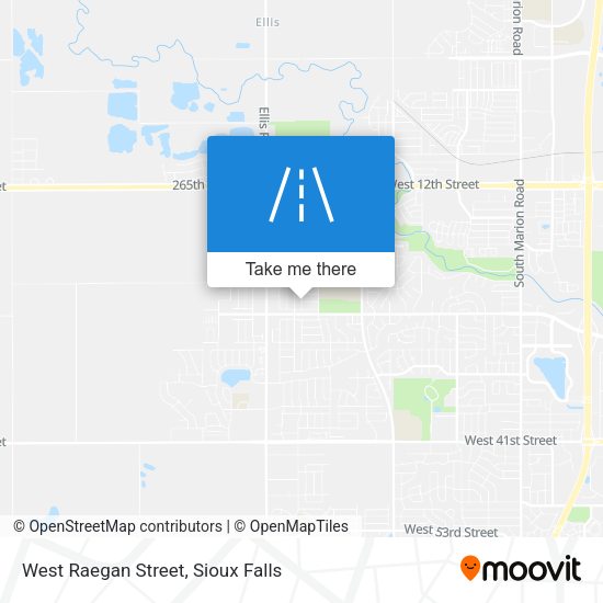 West Raegan Street map