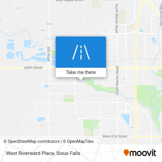 Mapa de West Riverward Place