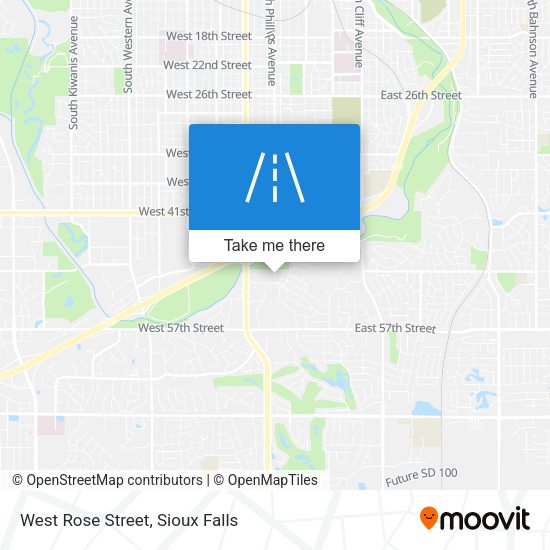 West Rose Street map