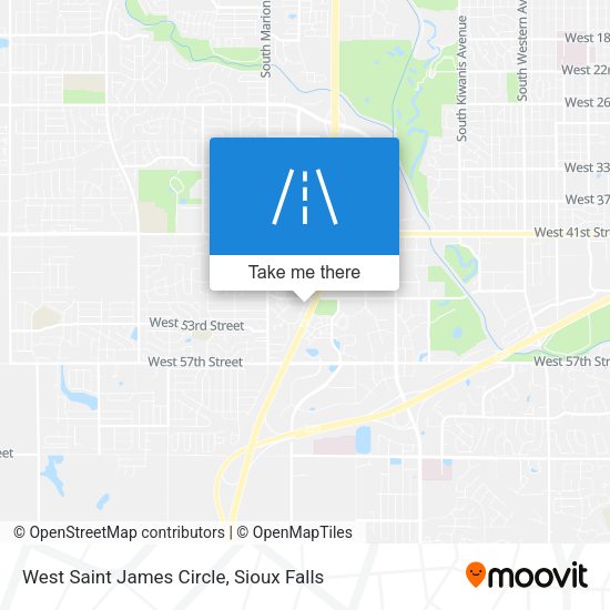Mapa de West Saint James Circle