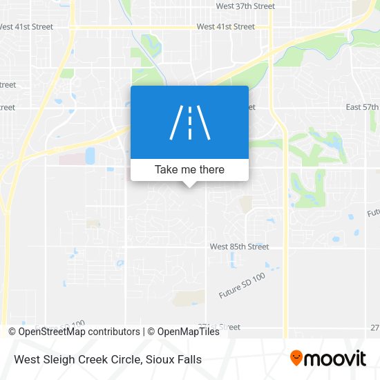 West Sleigh Creek Circle map