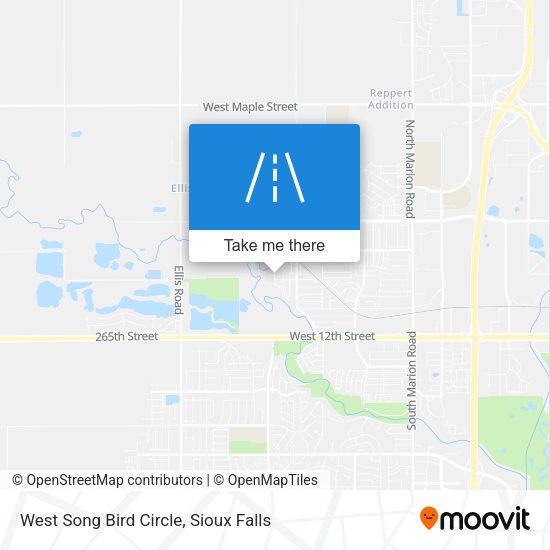 Mapa de West Song Bird Circle