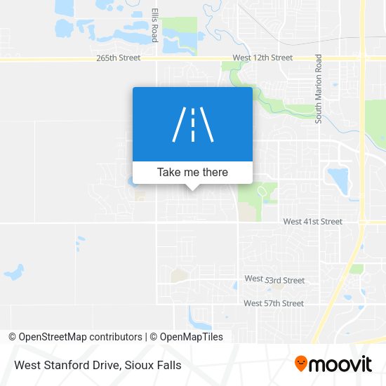West Stanford Drive map