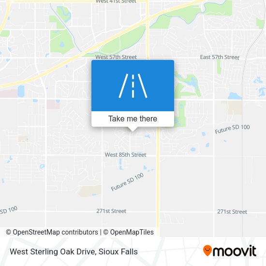 Mapa de West Sterling Oak Drive