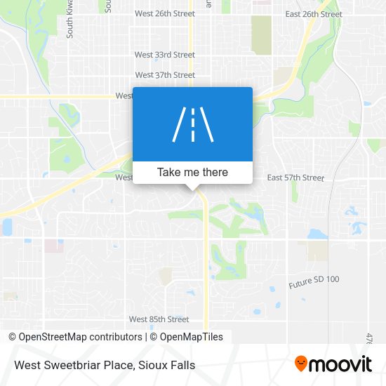 Mapa de West Sweetbriar Place