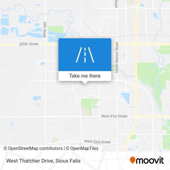 West Thatcher Drive map