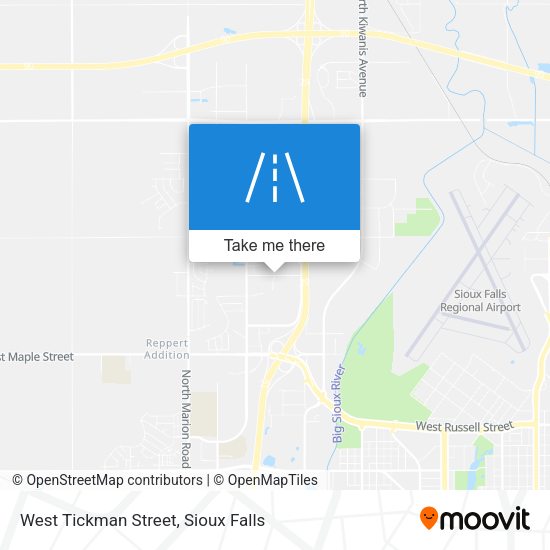 Mapa de West Tickman Street