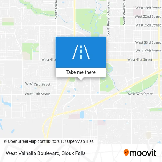 West Valhalla Boulevard map