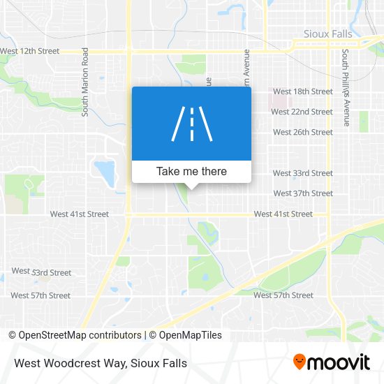 West Woodcrest Way map