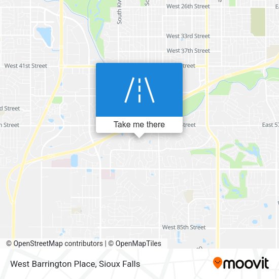 Mapa de West Barrington Place