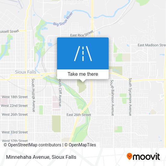 Minnehaha Avenue map