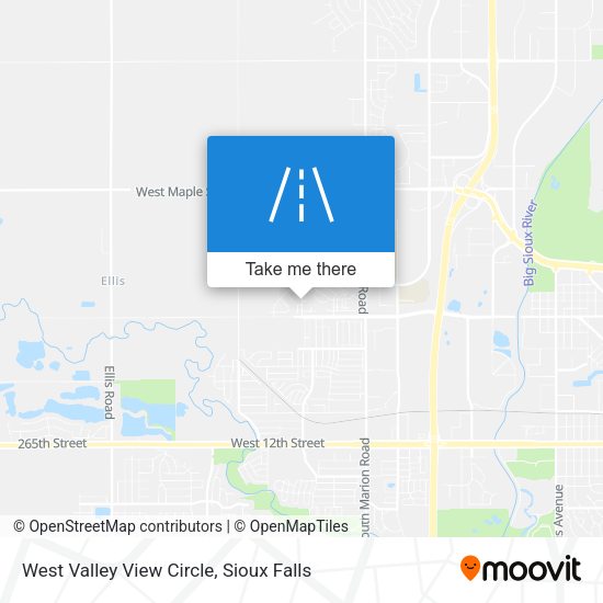 Mapa de West Valley View Circle