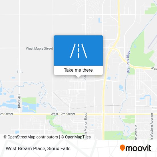 Mapa de West Bream Place