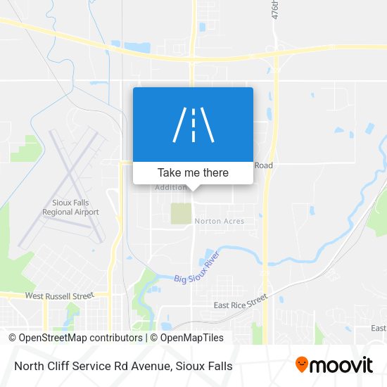 North Cliff Service Rd Avenue map