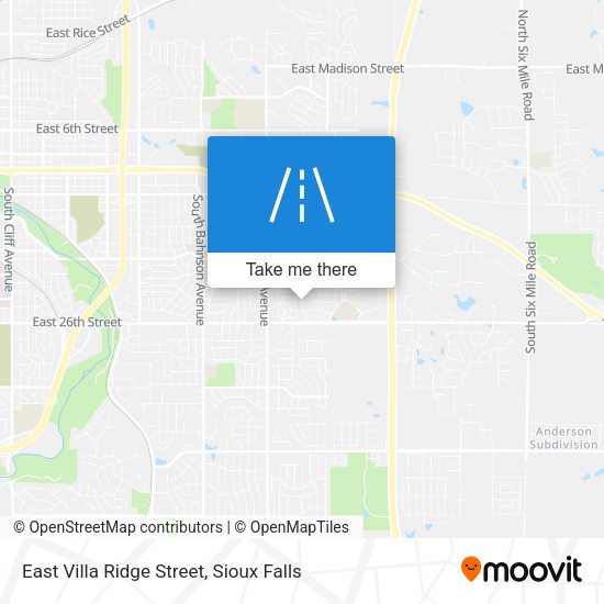 East Villa Ridge Street map