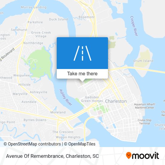 Avenue Of Remembrance map