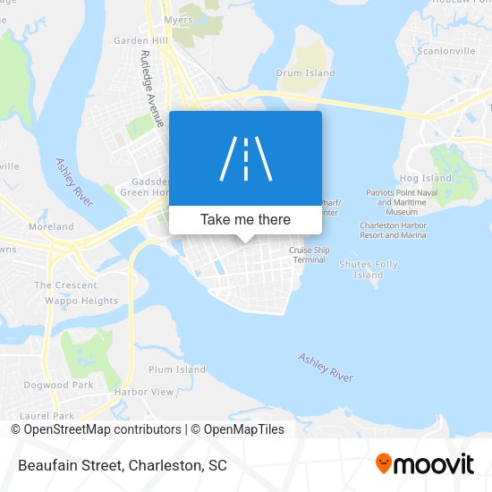 Mapa de Beaufain Street
